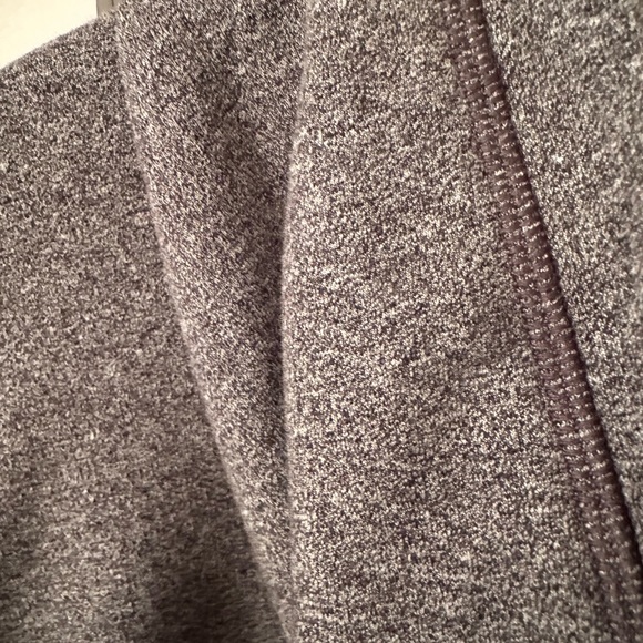 Lululemon heather gray and black hoodie with side zippers - Picture 2 of 6